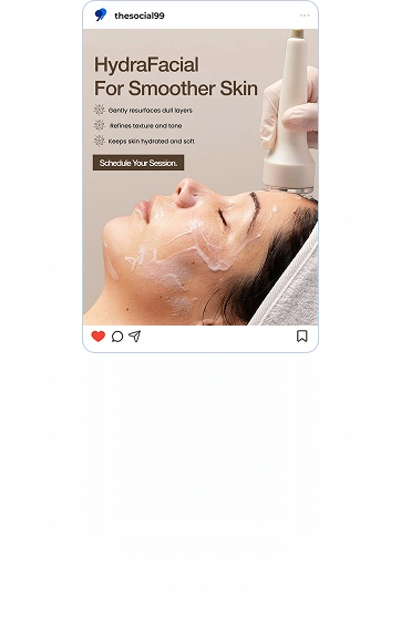 Med spa facial treatment result by The Social 99