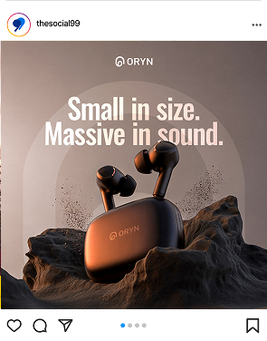 Product campaign graphic for a small business