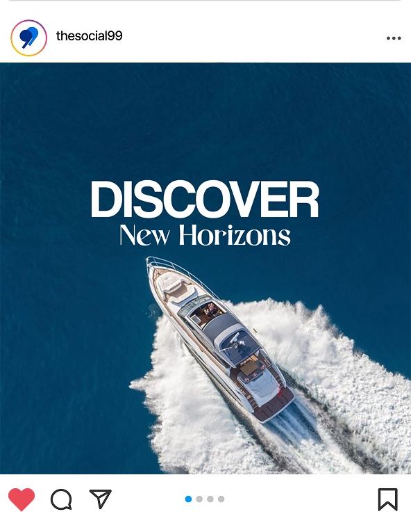 Branded discovery post for a $99 social media plan